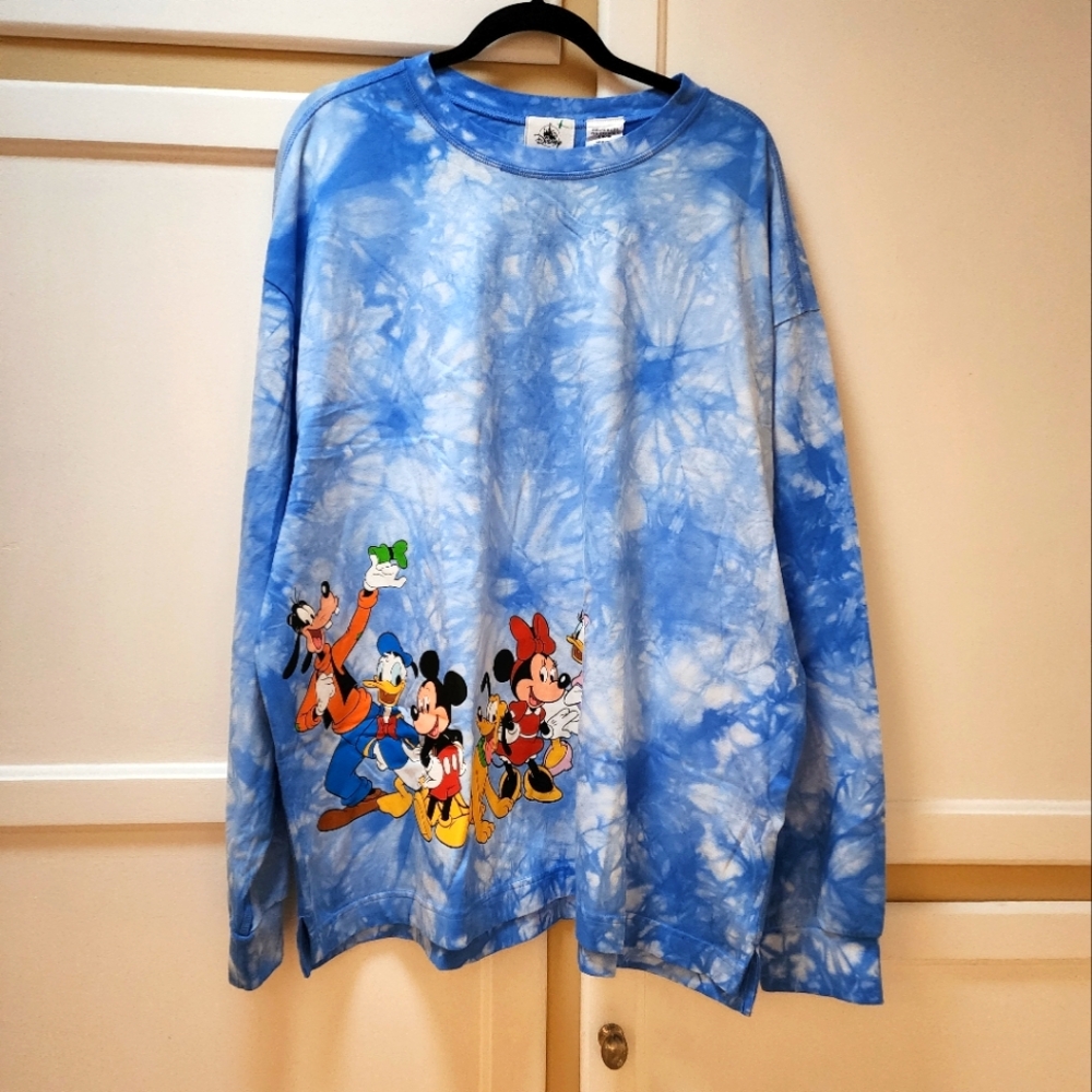 Disney Tie-Dye Unisex Character Long-Sleeve Spirit Jersey. NWT - Picture 4 of 15